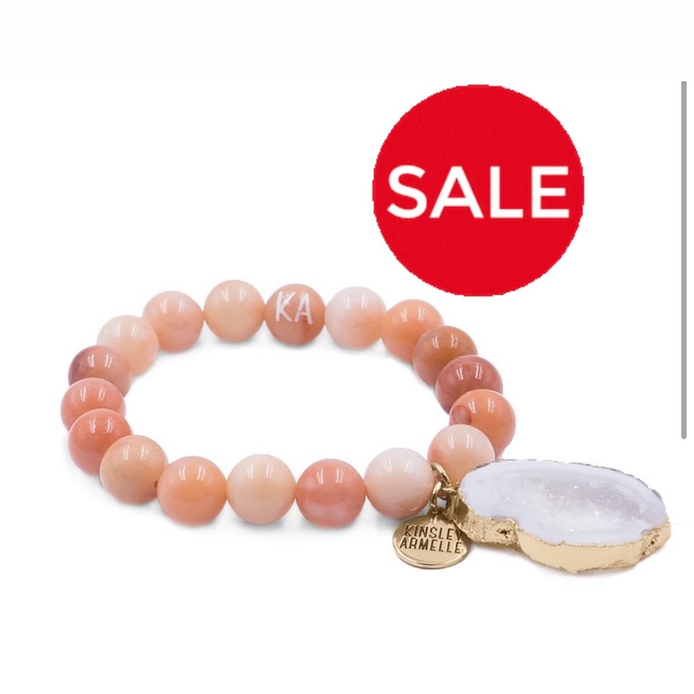 Kinsley Armelle Agate Collec. Old Rose Bracelet 10mm (Retired)